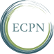 ECPN logo featuring green and blue concentric brushstroke circles.