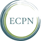 ECPN logo featuring green and blue concentric brushstroke circles.